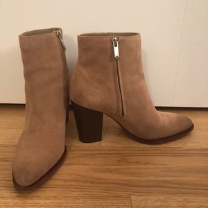 Camel color suede sam Edelman bootie